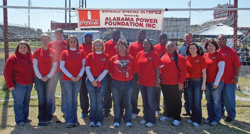 Special Olympics volunteers