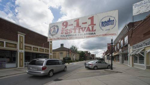 First 911 call made in Haleyville, Al. where 911 festival is held each year. Photo courtesy of Bernard Troncale.