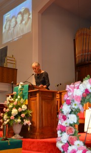 Birmingham Civil Rights Institute CEO Andrea Taylor speaks at the 52nd anniversary of the bombing of Sixteenth Street Baptist Church. (Michael Tomberlin/Alabama NewsCenter)