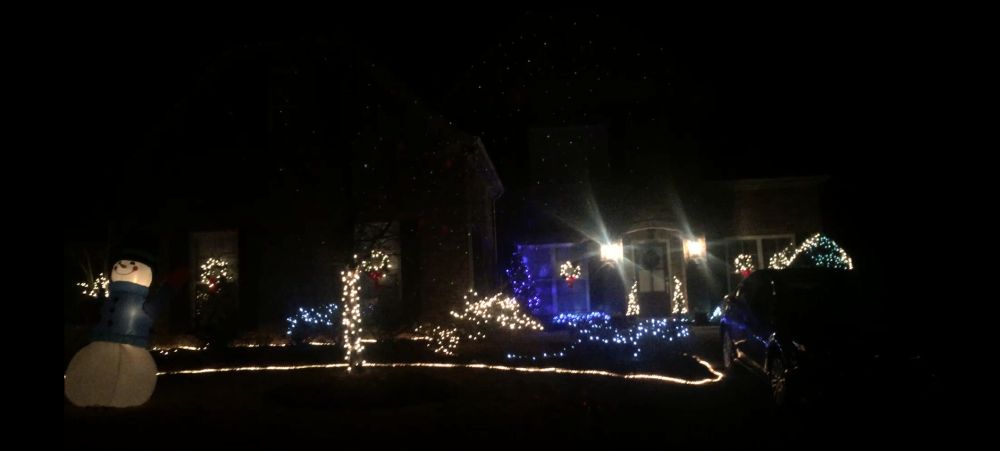 Outside Christmas lights 1