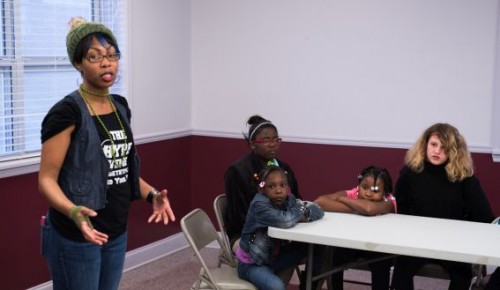At the Talladega Housing Authority's Knoxville Homes, Winfrey works with 25-30 children in each counseling session.