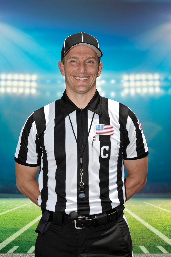 Steve Marlowe dressed for his job as an SEC referee. (contributed)
