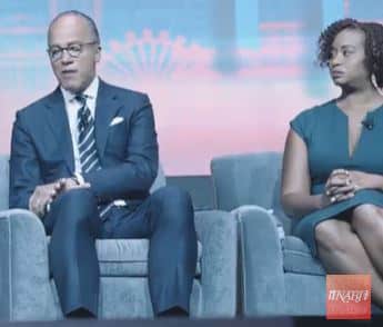 Lester Holt, anchor of the weekend edition of NBC Nightly News, was a panelist at the 2022 NABJ convention. (NABJ-Jason M. Johnson / Aaron J. Thornton)