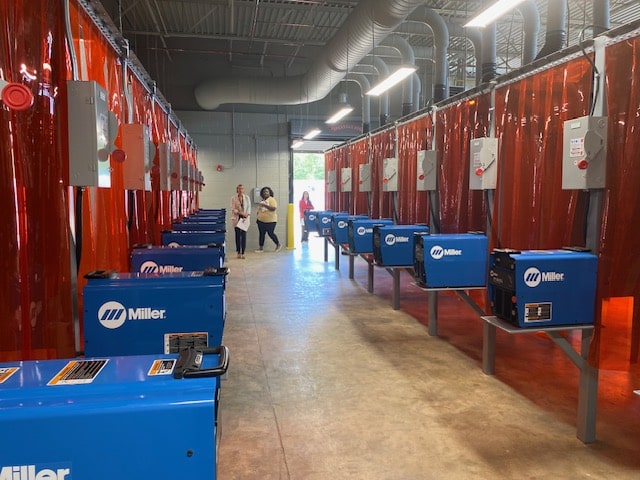 The welding room is part of the West Alabama Regional Training Center. (contributed)