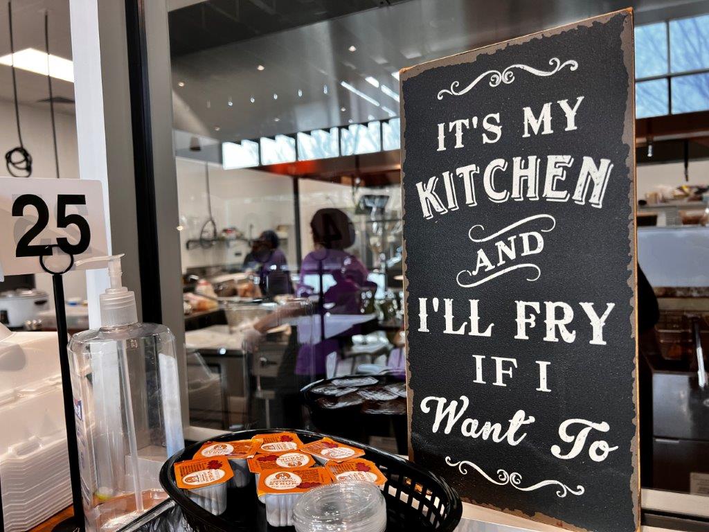 A larger kitchen is one of the benefits of the new space for Yo' Mama's. (Michael Tomberlin / Alabama News Center)